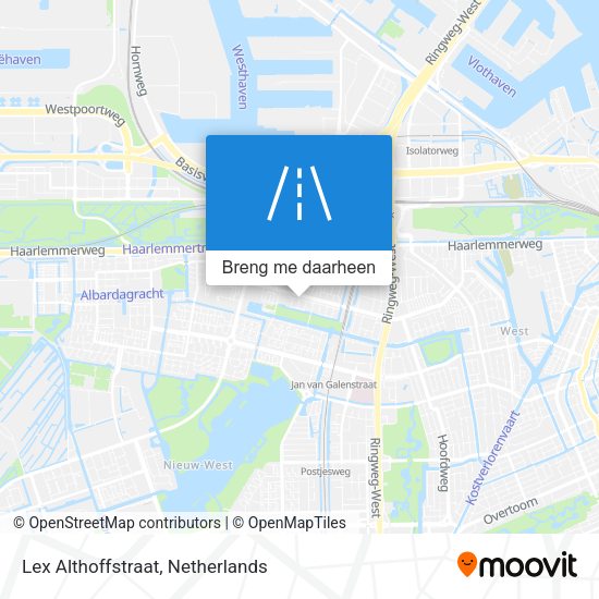 Lex Althoffstraat kaart