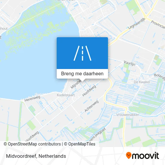 Midvoordreef kaart
