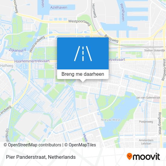 Pier Panderstraat kaart
