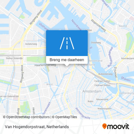 Van Hogendorpstraat kaart