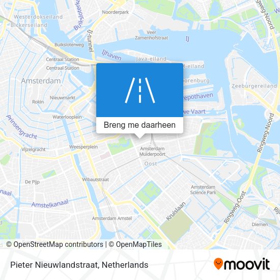 Pieter Nieuwlandstraat kaart
