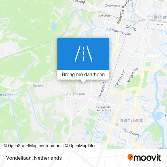 Vondellaan kaart