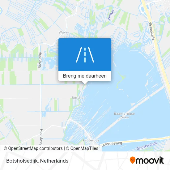Botsholsedijk kaart