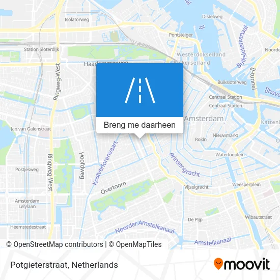 Potgieterstraat kaart