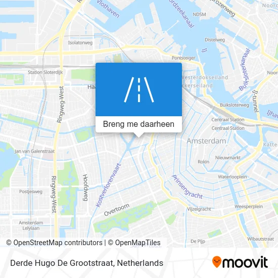 Derde Hugo De Grootstraat kaart