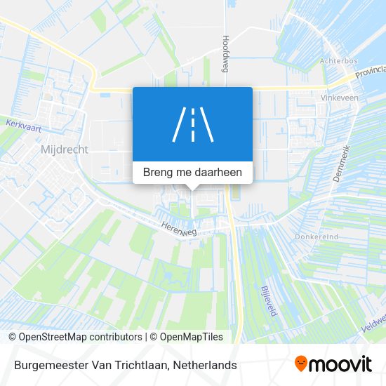 Burgemeester Van Trichtlaan kaart