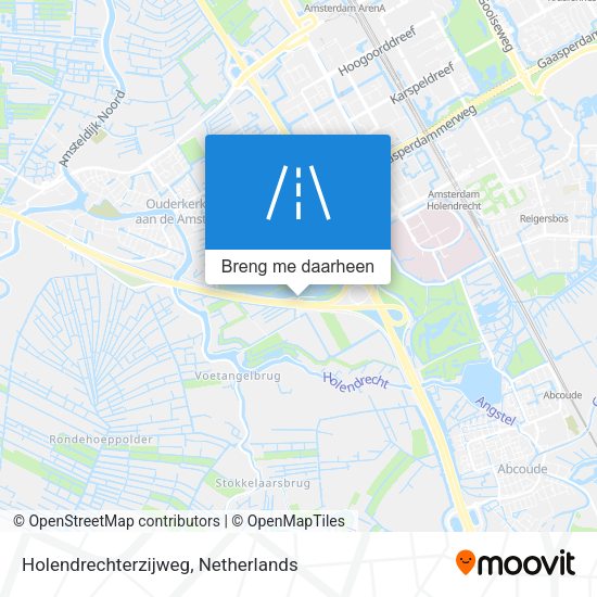 Holendrechterzijweg kaart