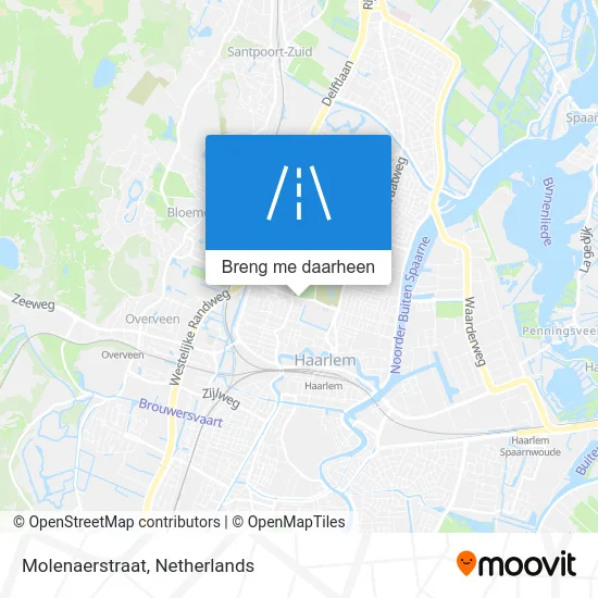 Molenaerstraat kaart