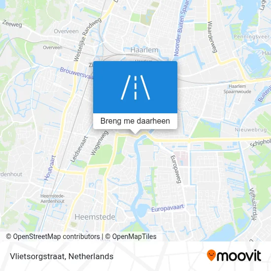 Vlietsorgstraat kaart