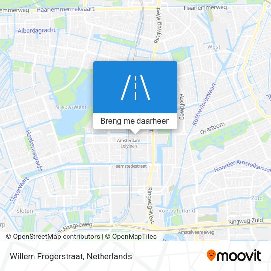 Willem Frogerstraat kaart