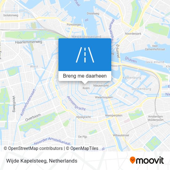 Wijde Kapelsteeg kaart