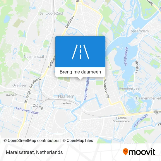 Maraisstraat kaart