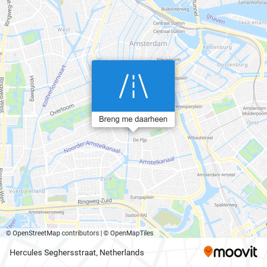 Hercules Seghersstraat kaart