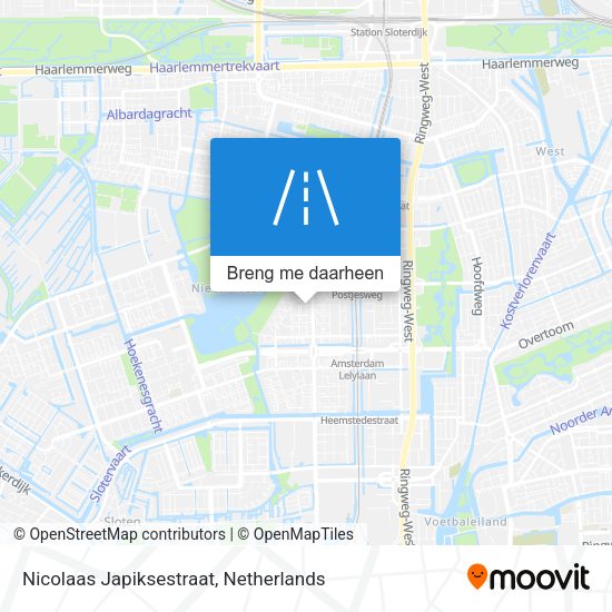 Nicolaas Japiksestraat kaart