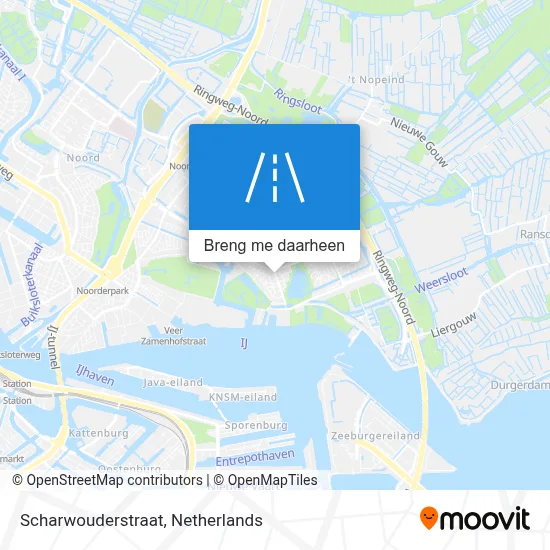 Scharwouderstraat kaart