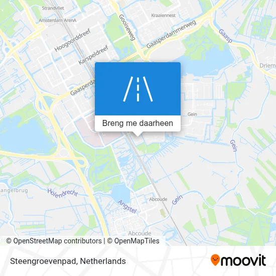 Steengroevenpad kaart