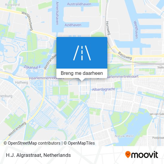 H.J. Algrastraat kaart