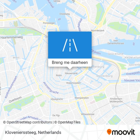 Klovenierssteeg kaart