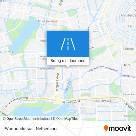 Warmondstraat kaart