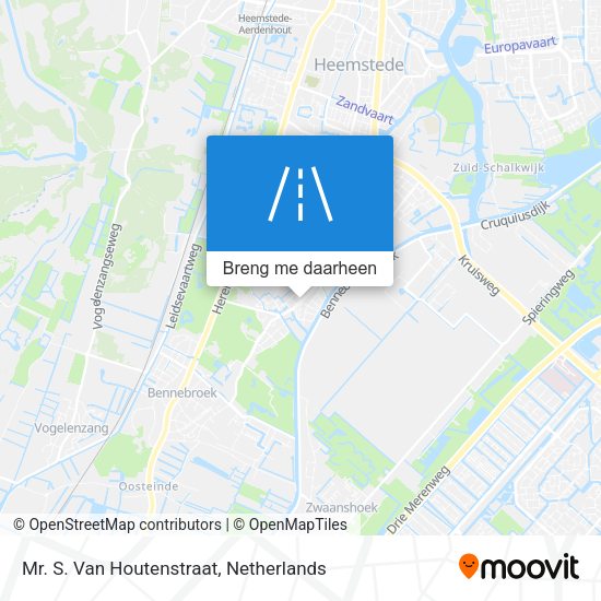 Mr. S. Van Houtenstraat kaart