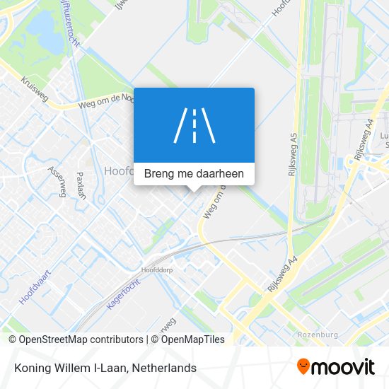 Koning Willem I-Laan kaart
