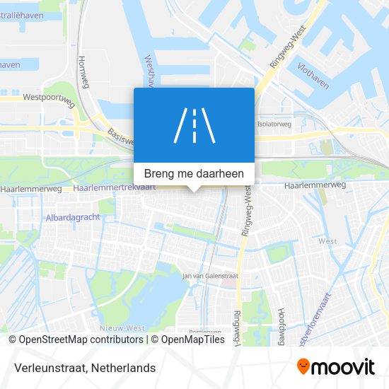 Verleunstraat kaart