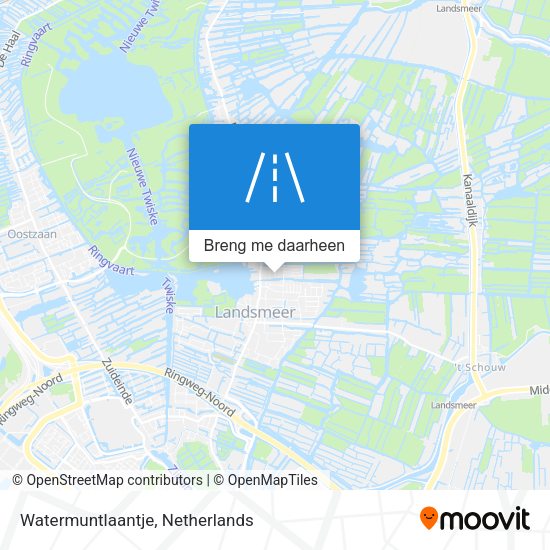 Watermuntlaantje kaart