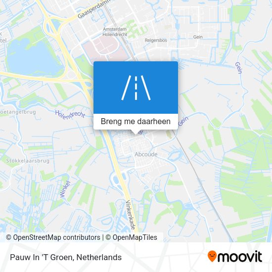 Pauw In 'T Groen kaart