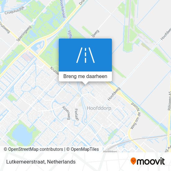 Lutkemeerstraat kaart