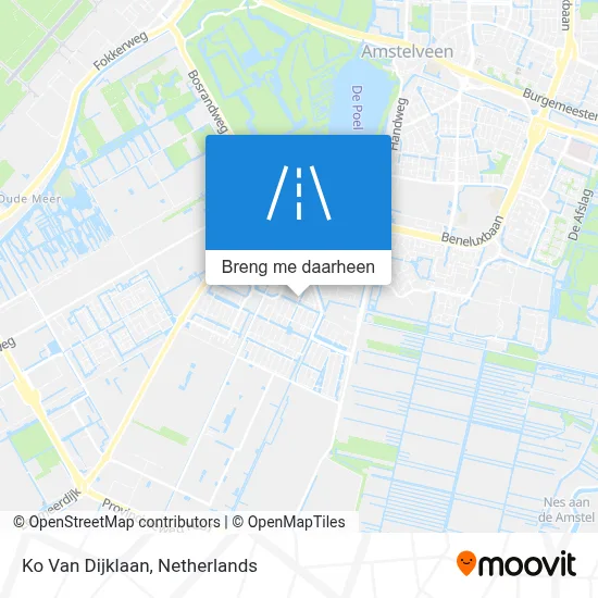 Ko Van Dijklaan kaart