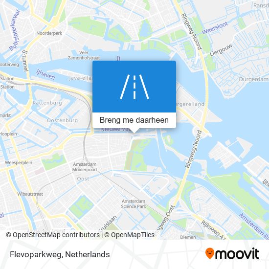 Flevoparkweg kaart