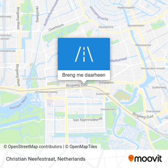 Christian Neefestraat kaart