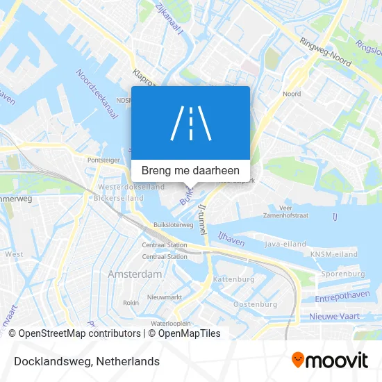 Docklandsweg kaart