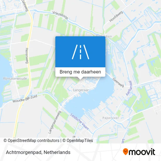 Achtmorgenpad kaart
