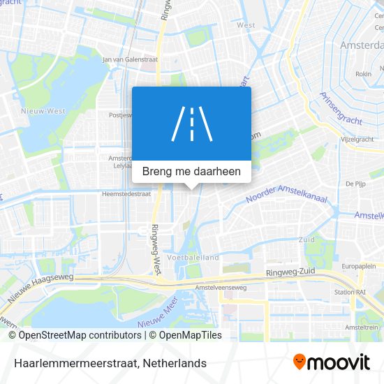 Haarlemmermeerstraat kaart