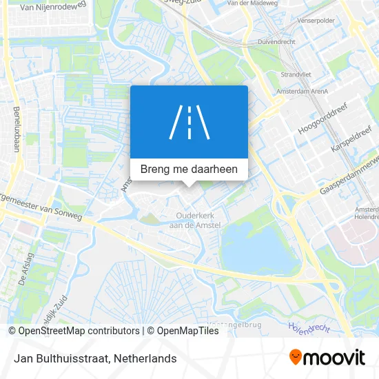 Jan Bulthuisstraat kaart
