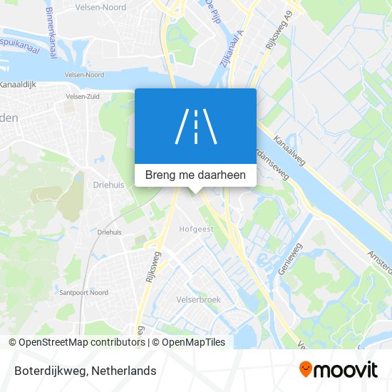 Boterdijkweg kaart