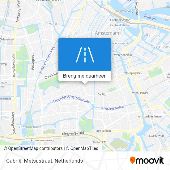 Gabriël Metsustraat kaart