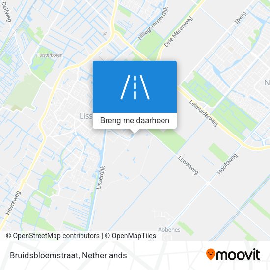 Bruidsbloemstraat kaart