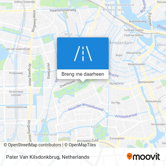 Pater Van Kilsdonkbrug kaart