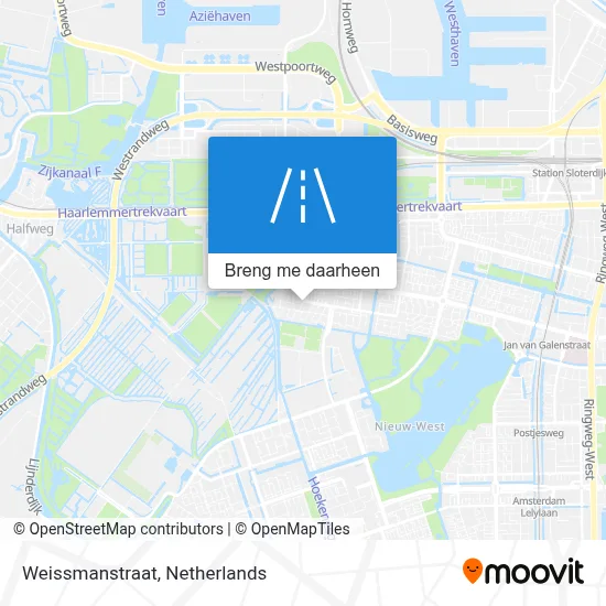 Weissmanstraat kaart