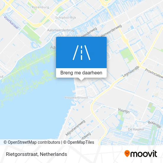 Rietgorsstraat kaart