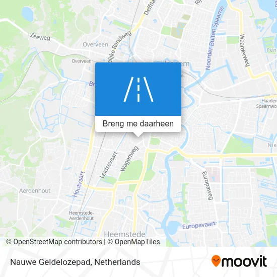 Nauwe Geldelozepad kaart