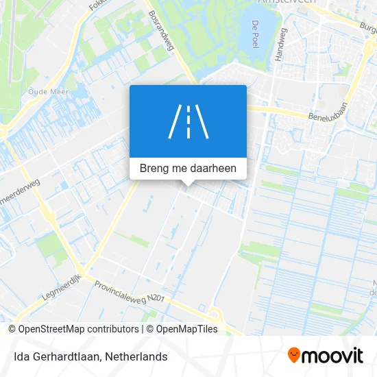 Ida Gerhardtlaan kaart