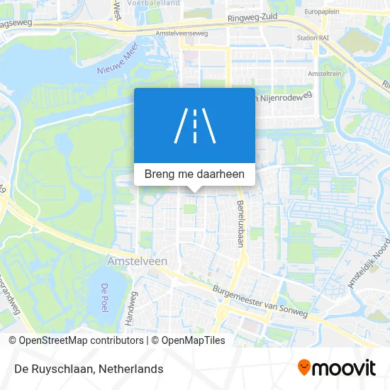 De Ruyschlaan kaart