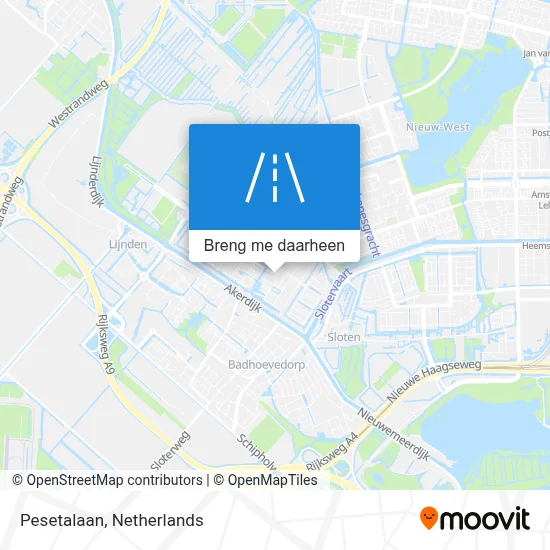 Pesetalaan kaart