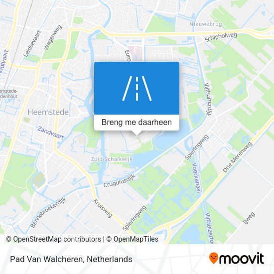 Pad Van Walcheren kaart