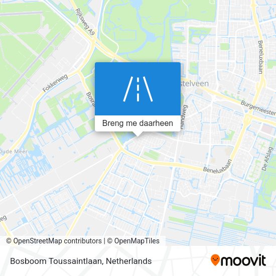 Bosboom Toussaintlaan kaart