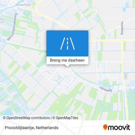 Proostdijlaantje kaart