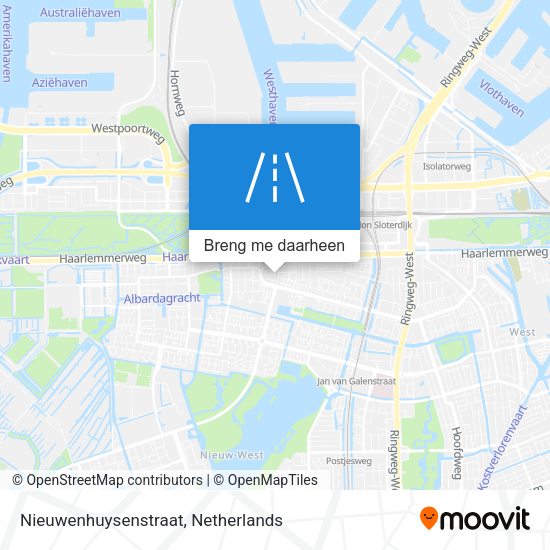 Nieuwenhuysenstraat kaart